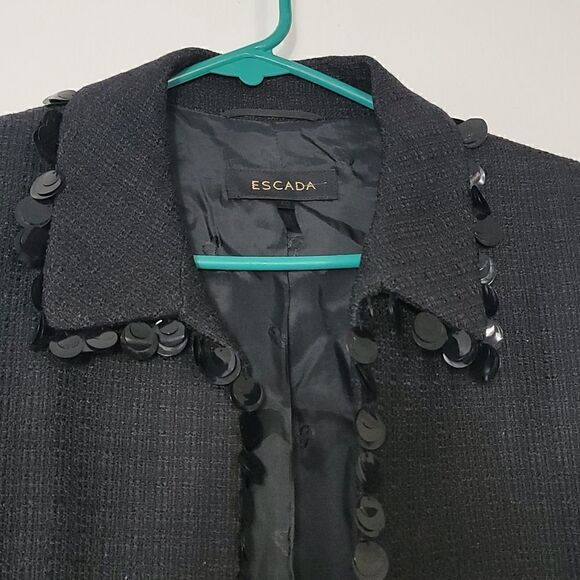 Escada Wool Blend Fringe Jacket - Picture 5 of 12